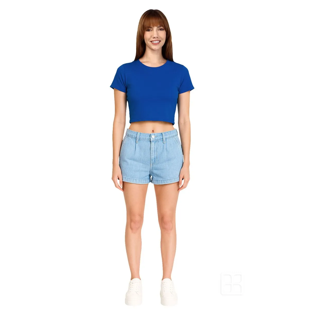 Playera Baby Tee Cuello Redondo para Mujer - imagen 1