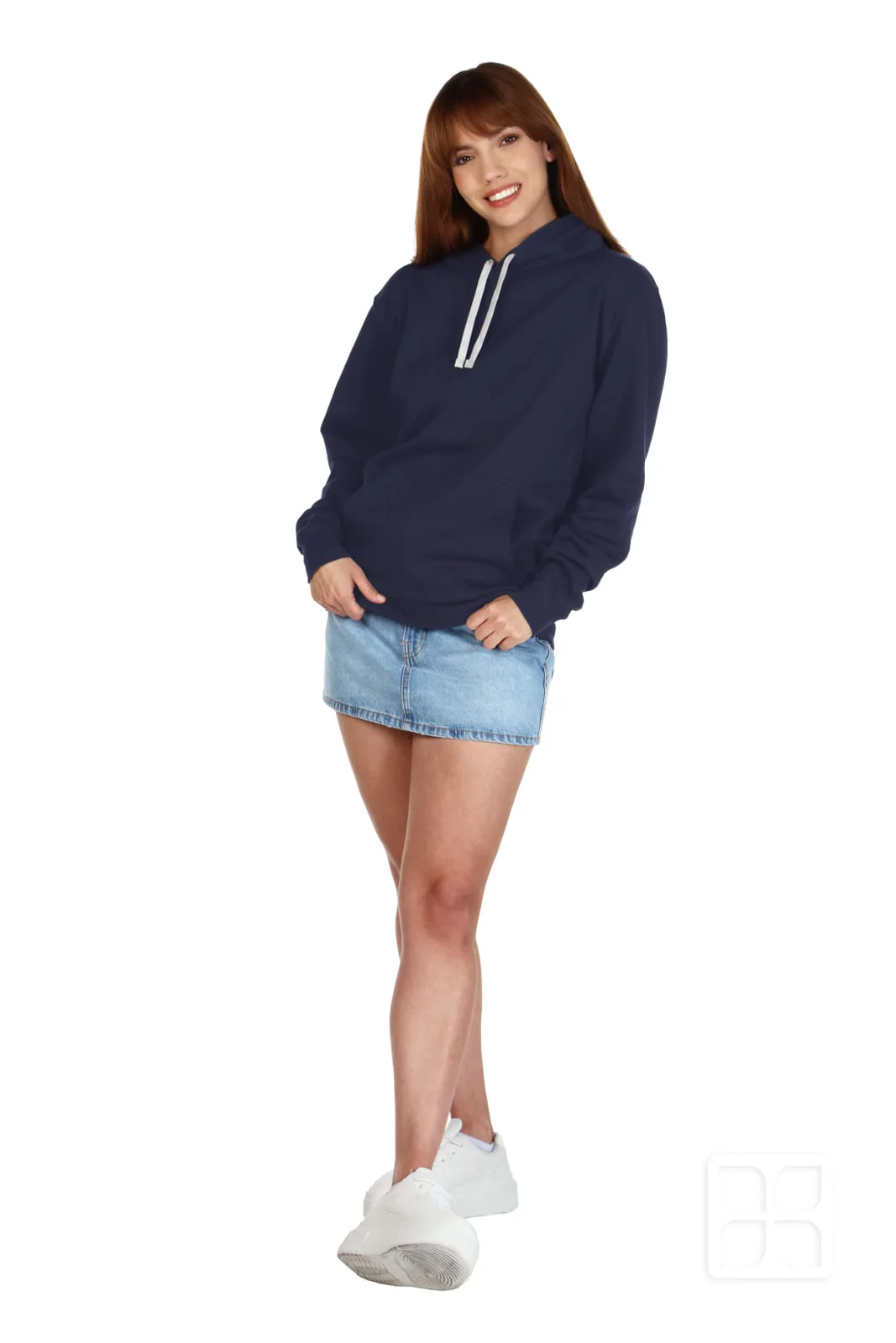SUDADERA PREMIUM UNISEX CUELLO REDONDO CAPUCHA
