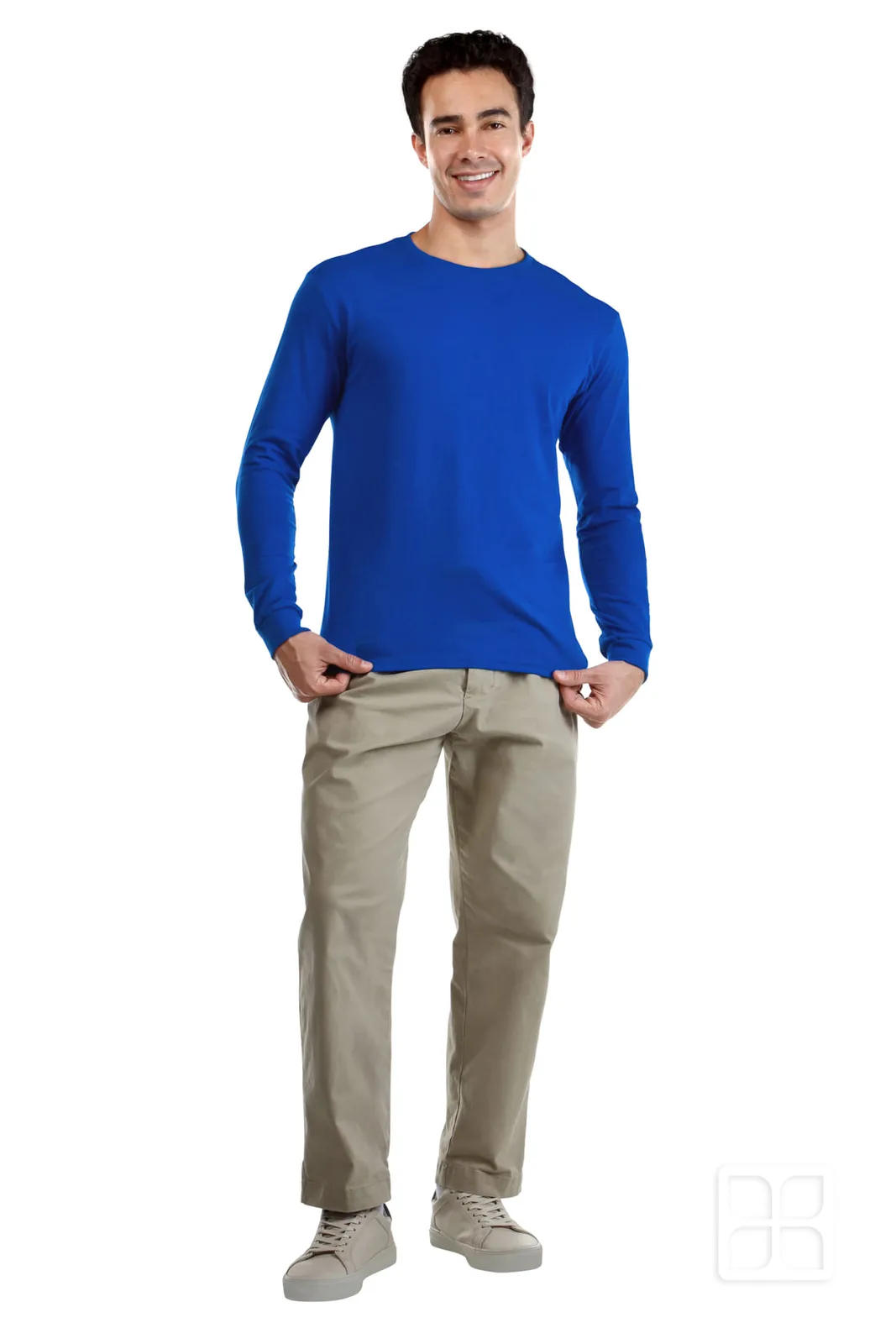 PLAYERA CUELLO REDONDO MANGA LARGA HOMBRE - imagen 1