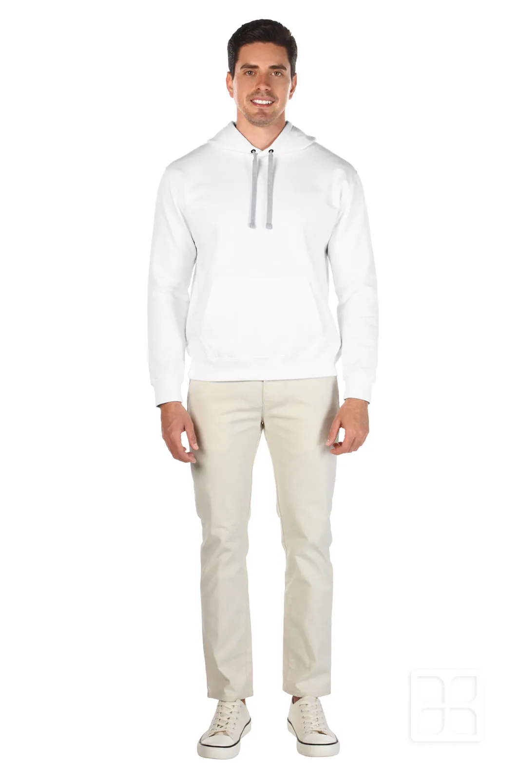 SUDADERA PREMIUM UNISEX CUELLO REDONDO CAPUCHA